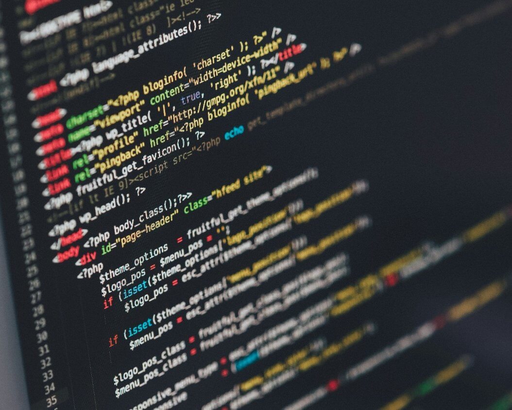 Coding on a computer screen