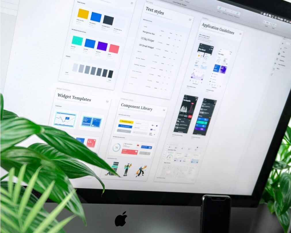 A dashboard showing marketing analytics